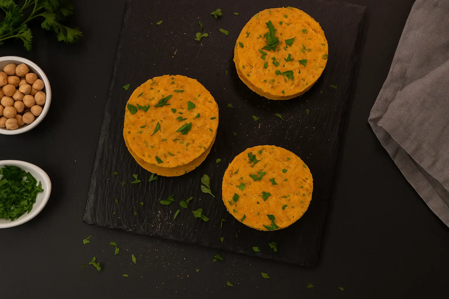 Receta saludable "Hamburguesa de garbanzos"